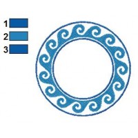 Round Ornament Embroidery Design